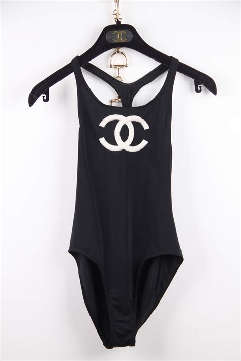 chanel vintage one piece swimsuit|Chanel swimwear for sale.